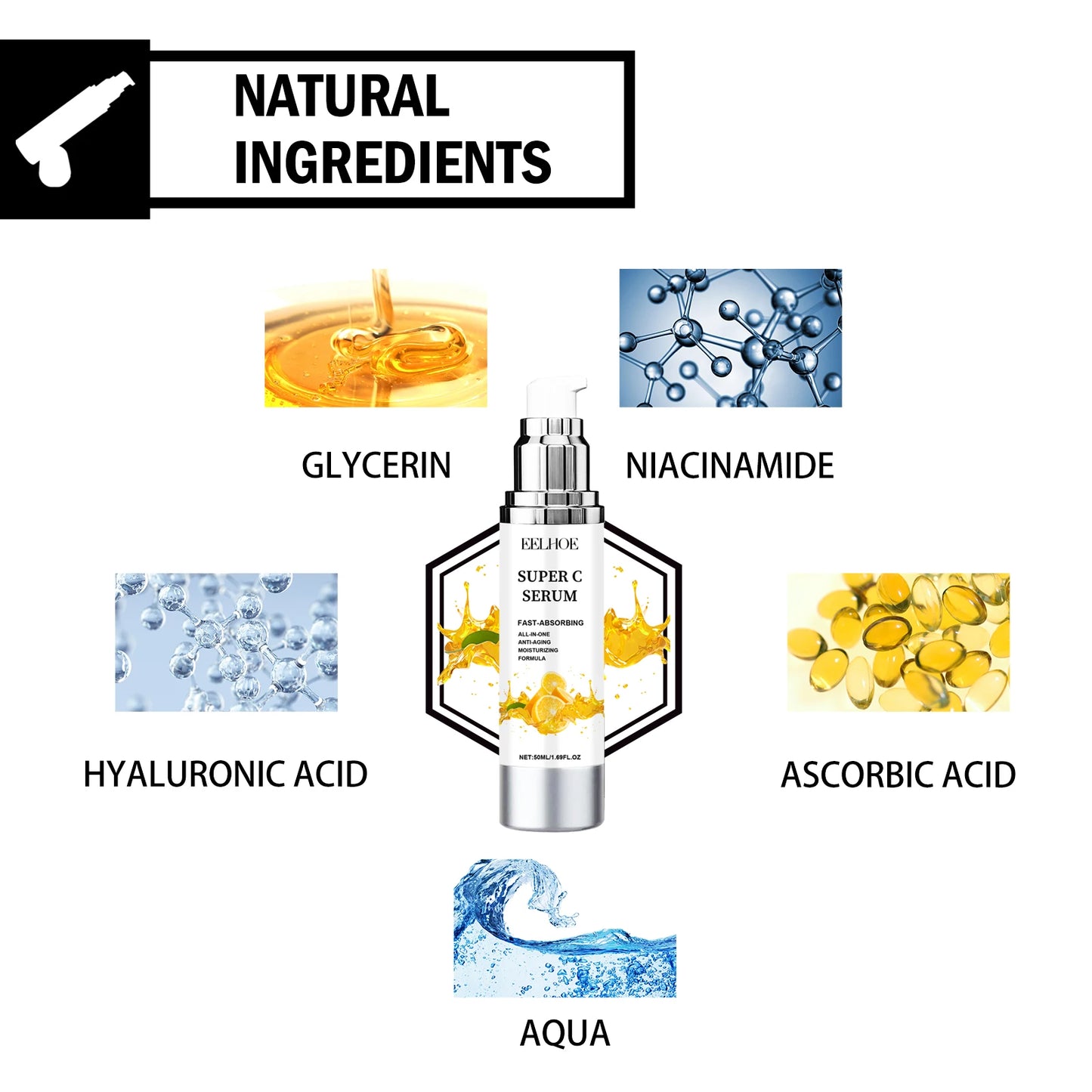 Vitamin C & Niacinamide Face Serum â Dark Spot Removal & Brightening Essence