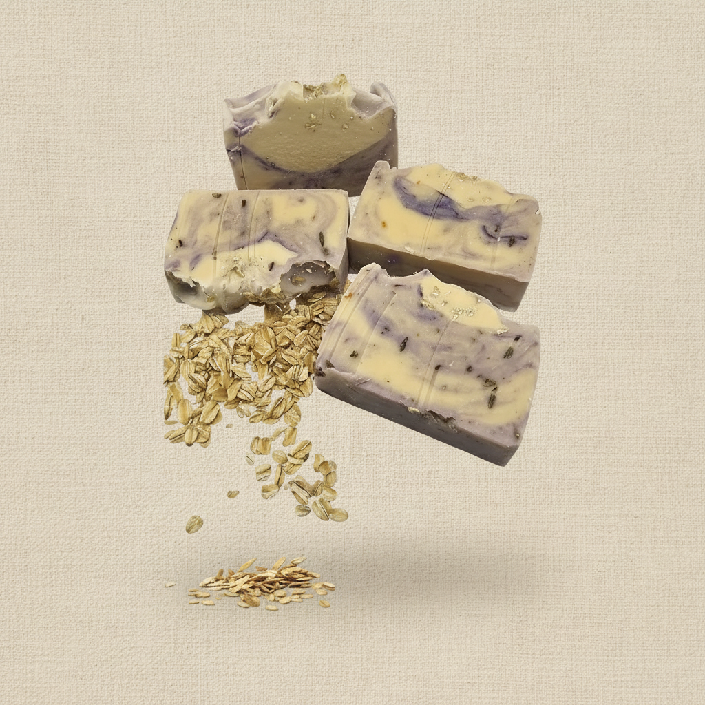 Goat Milk, Lavender & Oatmeal Handmade Soap Bar