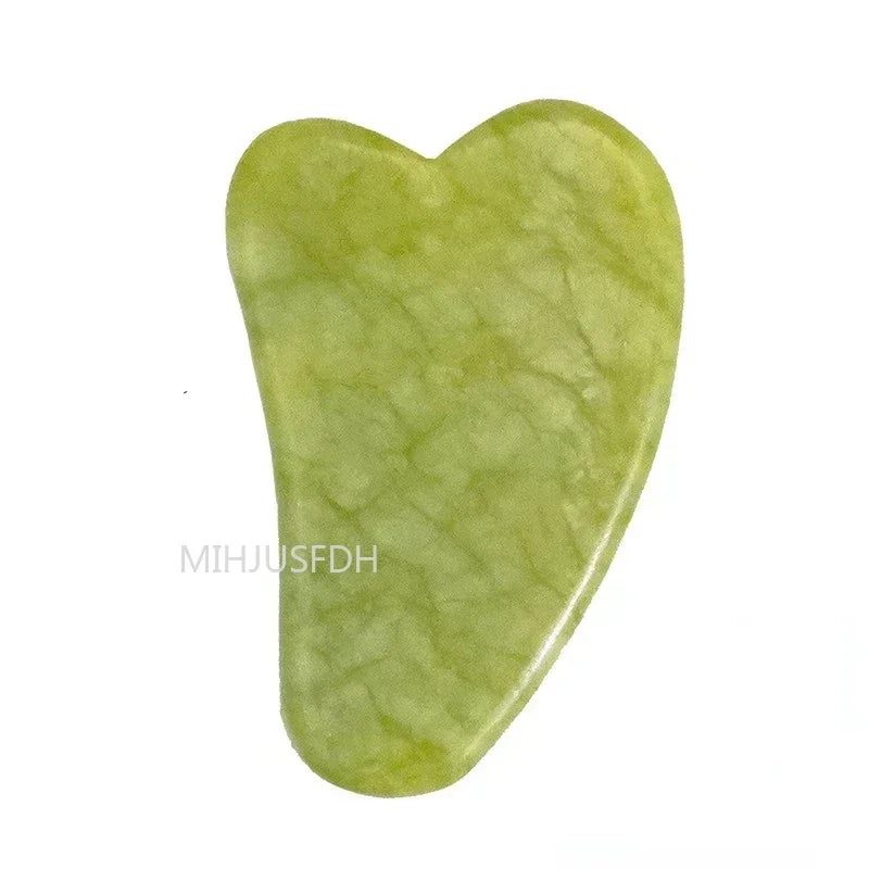 Natural Jade Roller & Gua Sha Set – Double-Ended Facial Massager