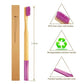 6-Pack Biodegradable Bamboo Toothbrushes – Travel-Friendly & Gentle on Gums