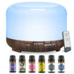 500ML Aromatherapy Oil Diffuser + 6 Essential Oils Gift Set
